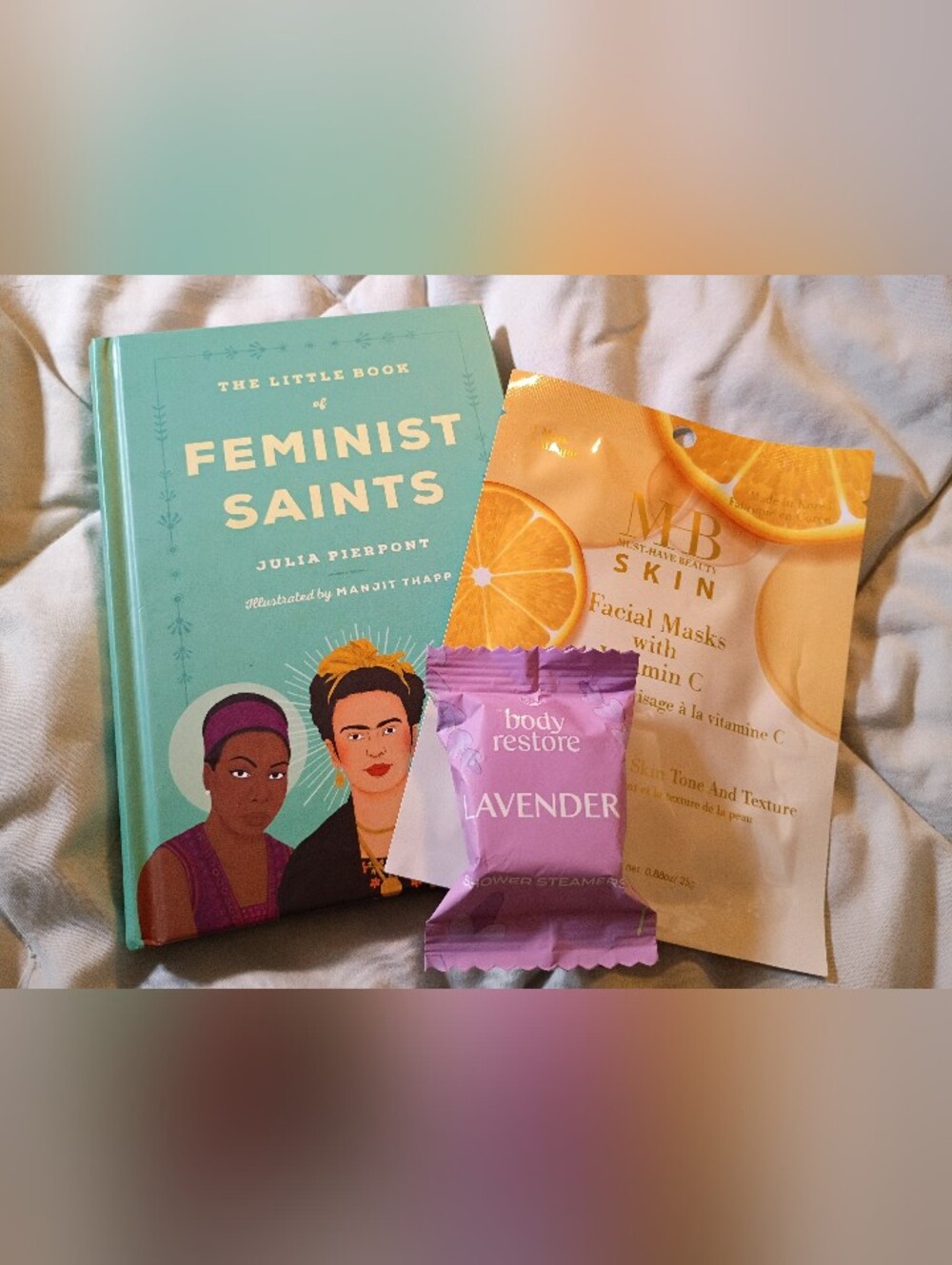 Free Self Care Bundle Steamer,mask,Feminist Saints Book 📚